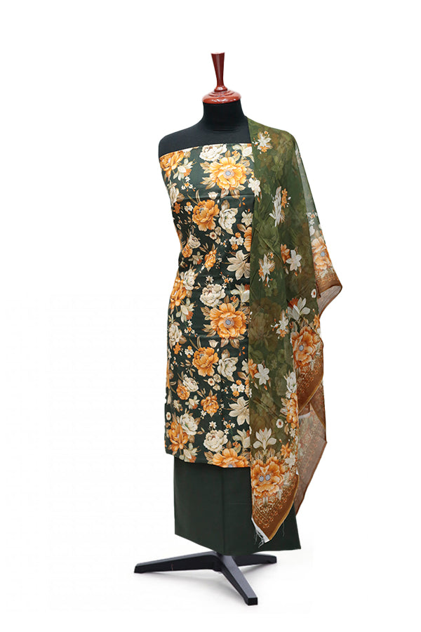 Puri Print Lawn C/Dupatta`25 D#6993 (Green)