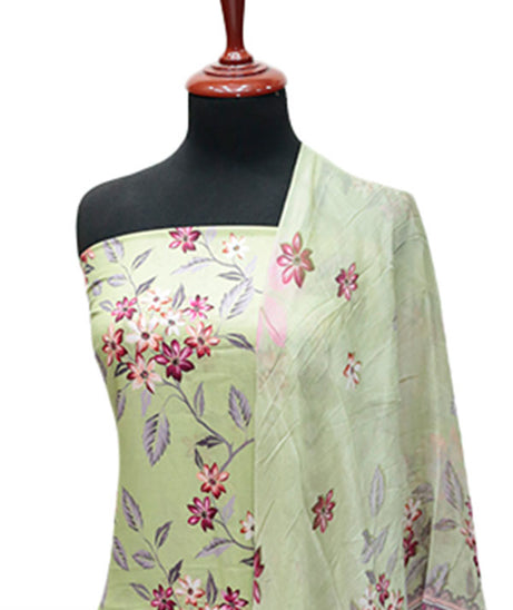 Puri Print Lawn C/Dupatta`25 D#6993 (Pista)