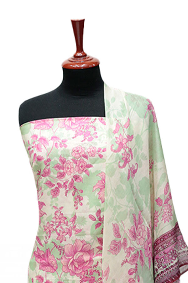 Puri Print Lawn C/Dupatta`25 D#7035 (Cream)