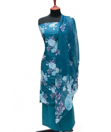 Puri Print Lawn C/Dupatta`25 D#7035 (Zink)