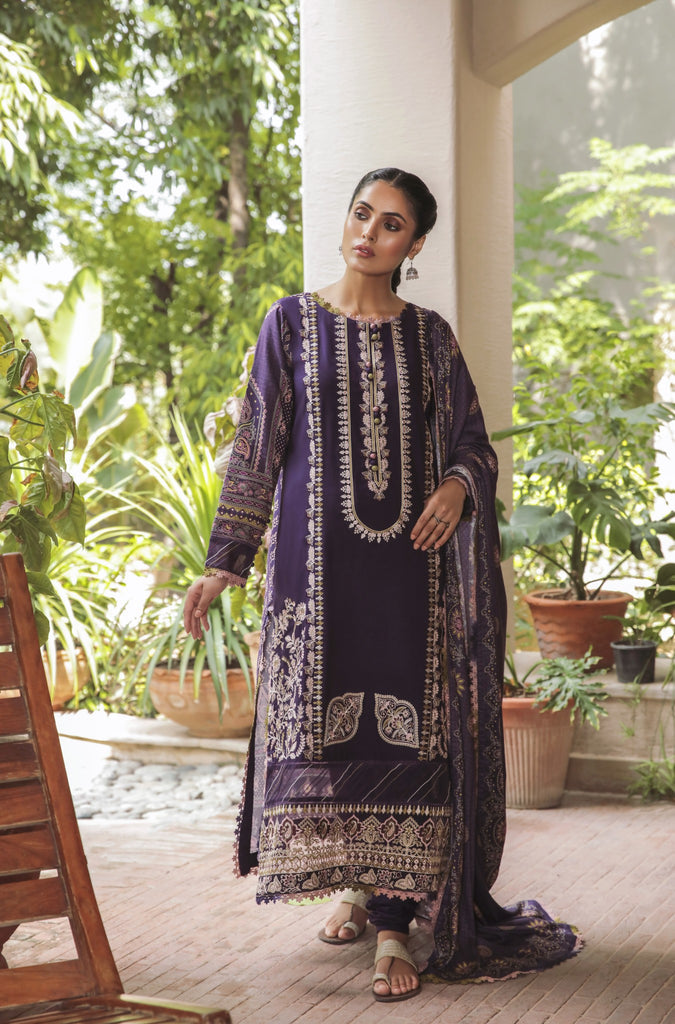 Aabyaan Miraal Unstitched Embroidered Linen '22 AL#07 (GULALAI)