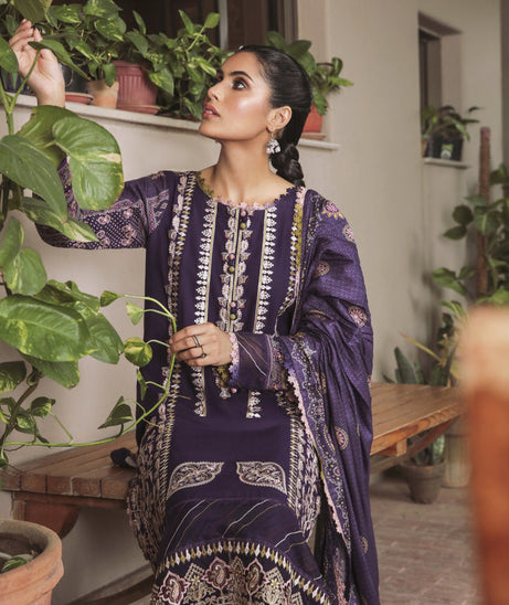 Aabyaan Miraal Unstitched Embroidered Linen '22 AL#07 (GULALAI)