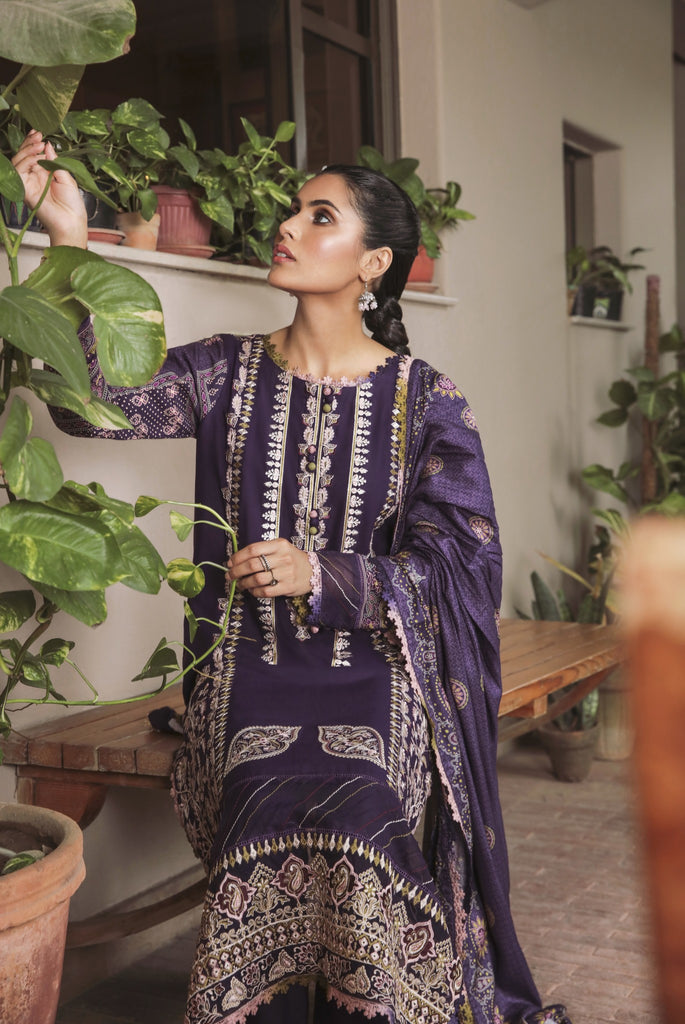 Aabyaan Miraal Unstitched Embroidered Linen '22 AL#07 (GULALAI)