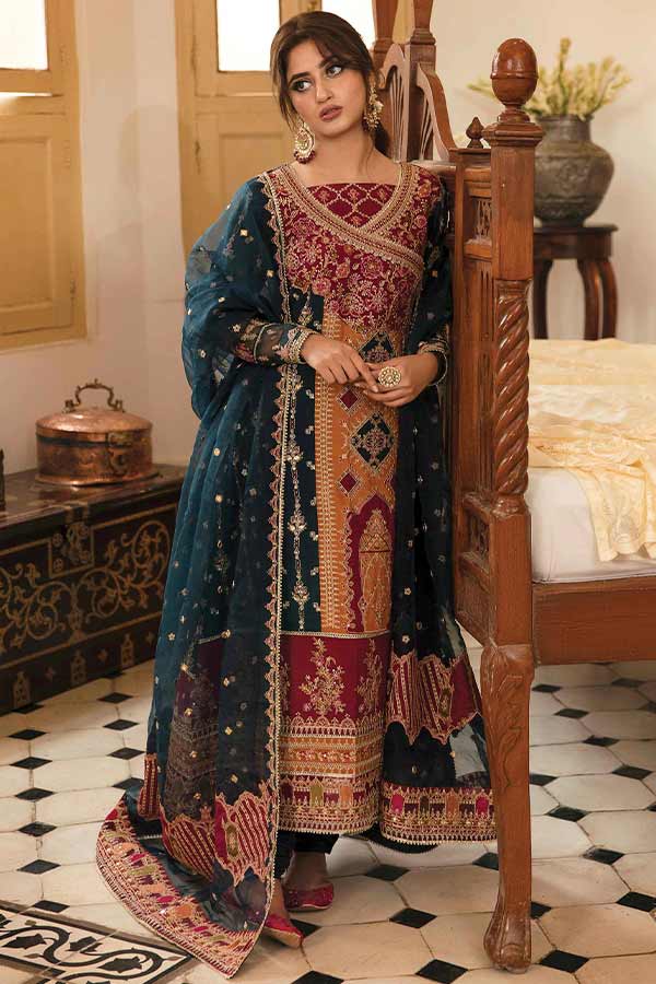 Qalamkar Khaab Luxury Formals`22 Vol-2 NF#7