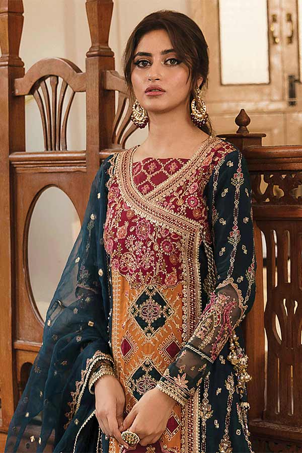 Qalamkar Khaab Luxury Formals`22 Vol-2 NF#7