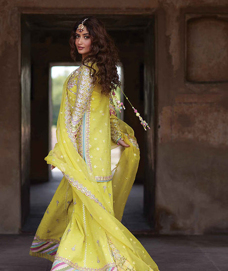 Qalamkar Shadmani Luxury Formal's`24 SH#05 DANIA