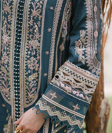 Qalamkar Luxury Lawn Summer'23 SP#10 (ZAHRA)