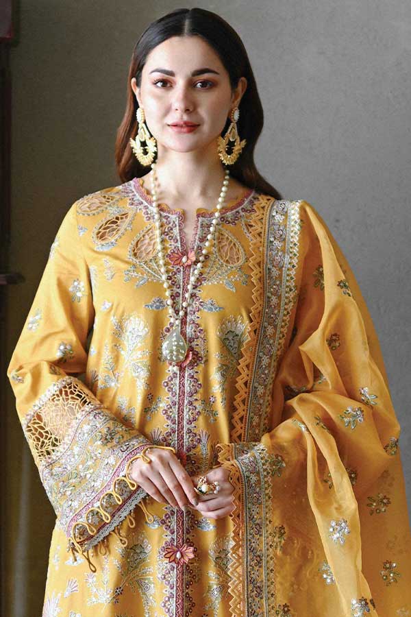 Qalamkar Luxury Lawn Summer'23 SP#15 (MERAL)