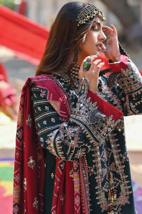 Qalamkar Sayonee Luxury Shawl Collection'22 K#01 GULNAAZ