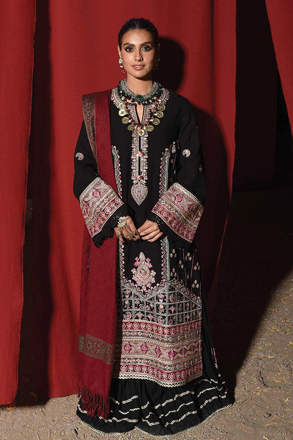 Qalamkar Sayonee Luxury Shawl Collection'22 K#05 FAHA