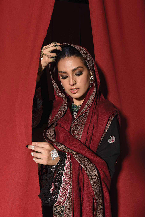 Qalamkar Sayonee Luxury Shawl Collection'22 K#05 FAHA