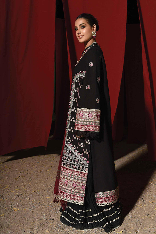 Qalamkar Sayonee Luxury Shawl Collection'22 K#05 FAHA