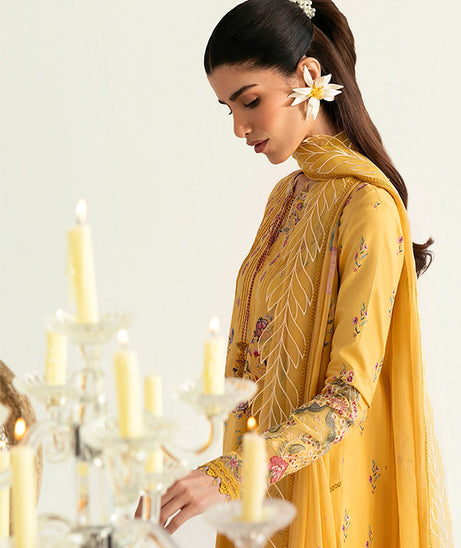 Qalamkar Qprints Lawn'25 PQ#3B (MEHR)