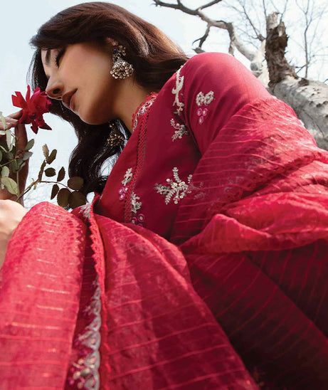 Qalamkar Qline Lawn Collection`23 AK#10 (KIERA)