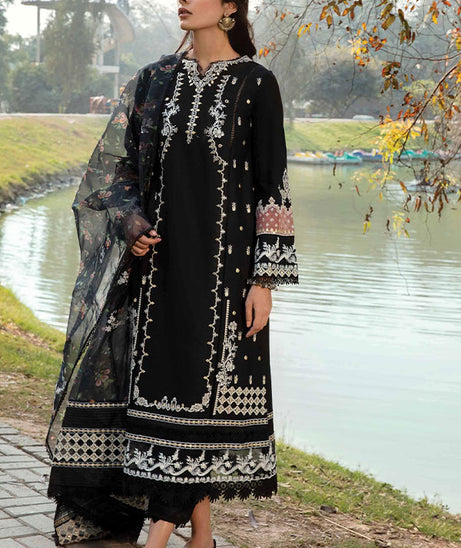 Qalamkar Qline Lawn Collection`23 AK#11 (SANCHI)