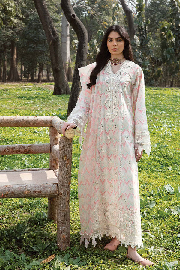 Qalamkar Qline Lawn Collection`23 AK#14 (FERN)
