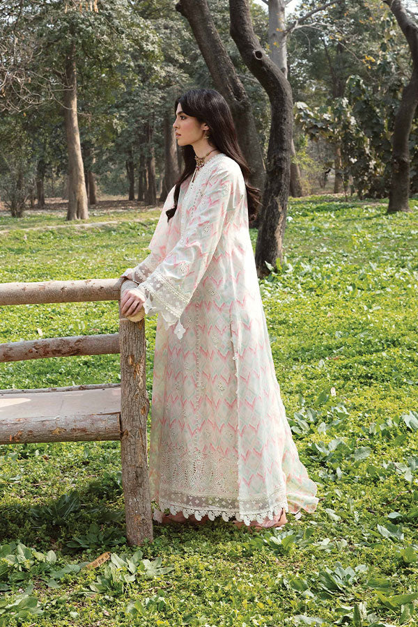 Qalamkar Qline Lawn Collection`23 AK#14 (FERN)