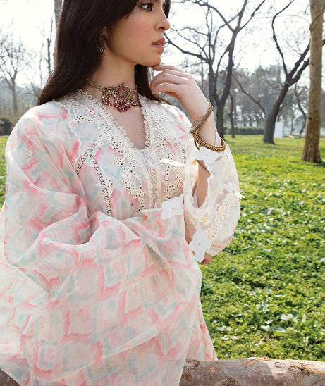 Qalamkar Qline Lawn Collection`23 AK#14 (FERN)