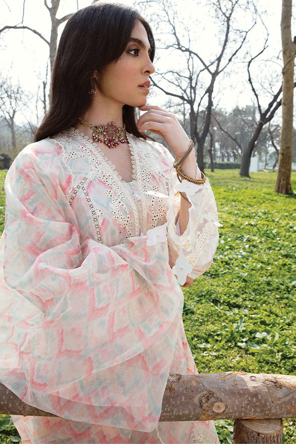 Qalamkar Qline Lawn Collection`23 AK#14 (FERN)