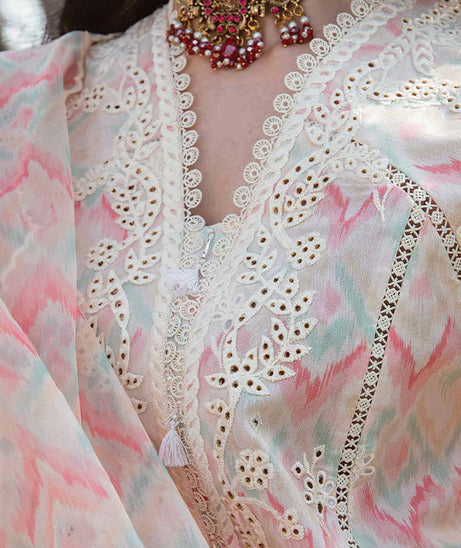 Qalamkar Qline Lawn Collection`23 AK#14 (FERN)