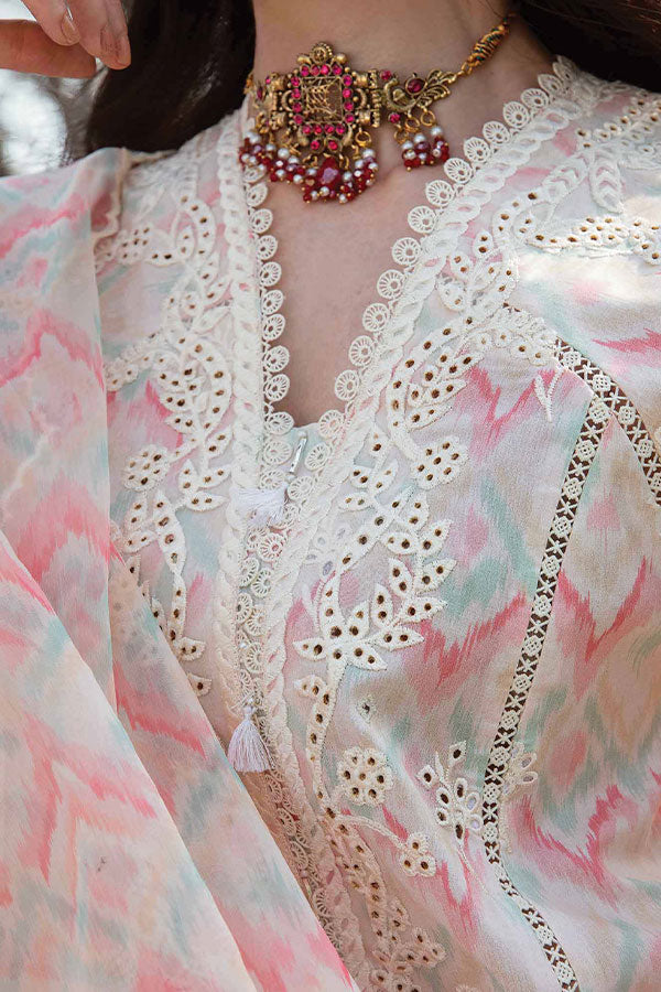 Qalamkar Qline Lawn Collection`23 AK#14 (FERN)