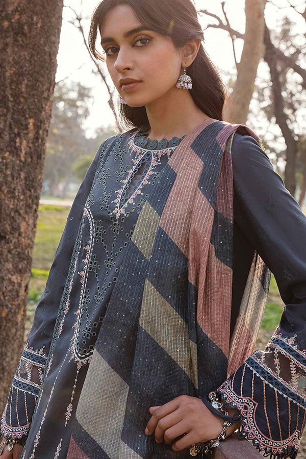 Qalamkar Qline Lawn Collection`23 AK#15 (SAFLIENI)