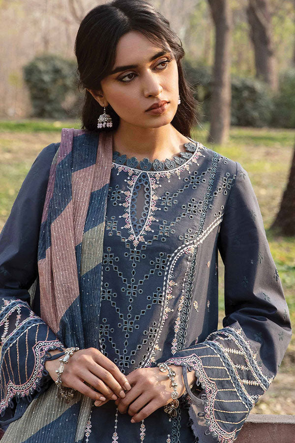 Qalamkar Qline Lawn Collection`23 AK#15 (SAFLIENI)