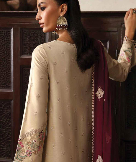Qalamkar Qlinekari Linen`24 D#01