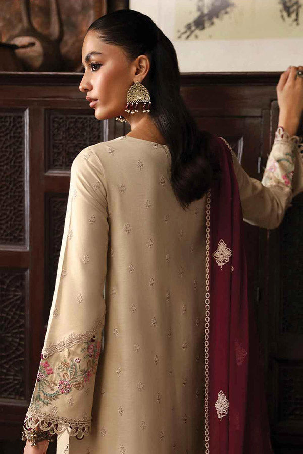 Qalamkar Qlinekari Linen`24 D#01
