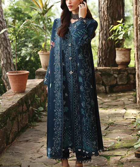 Qalamkar Qlinekari Linen`24 D#10