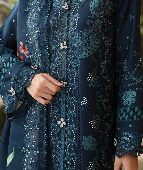 Qalamkar Qlinekari Linen`24 D#10