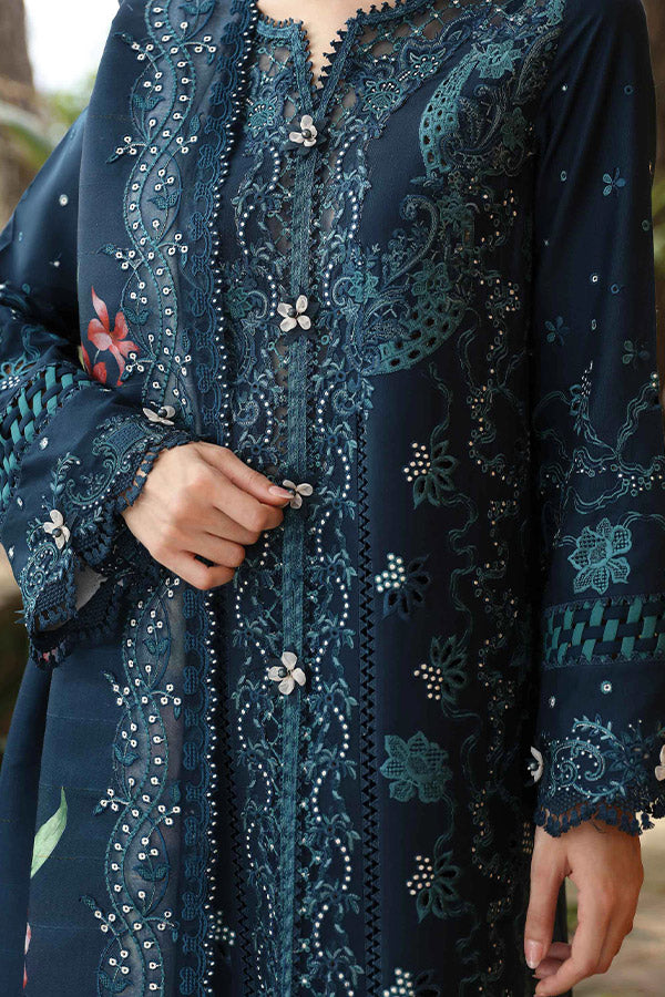 Qalamkar Qlinekari Linen`24 D#10