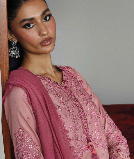 Qalamkar Qlinekari Linen`24 D#12