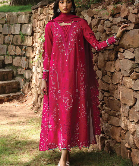 Qalamkar Qlinekari Linen`24 D#13