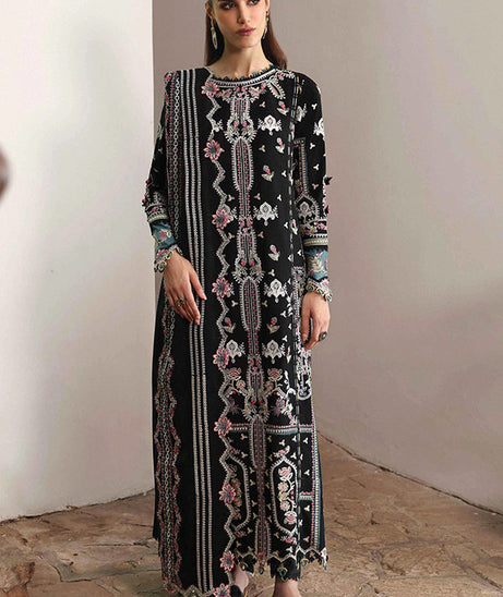 Qalamkar Qlinekari Linen`24 D#02