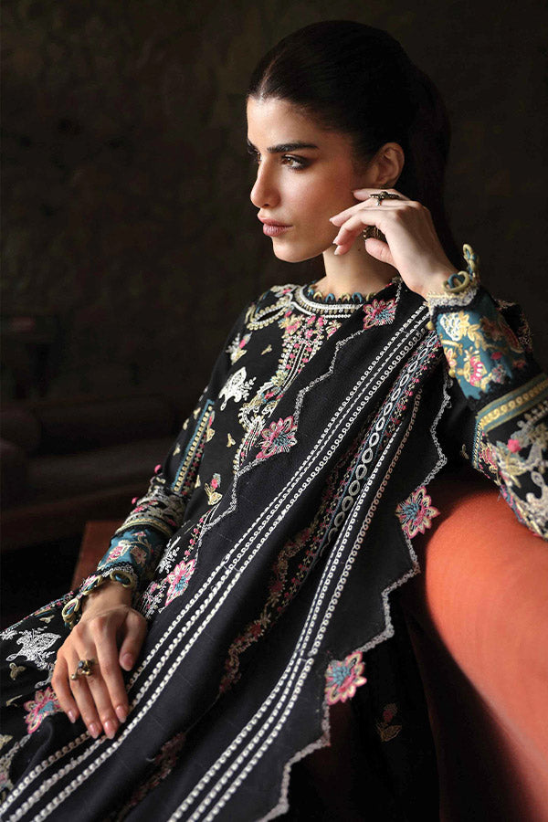Qalamkar Qlinekari Linen`24 D#02