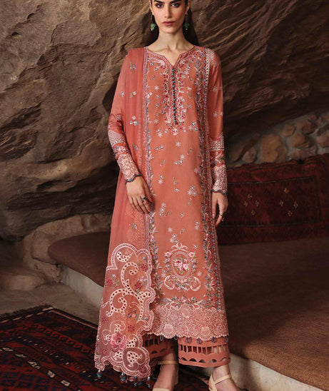 Qalamkar Qlinekari Linen`24 D#03