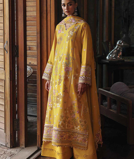 Qalamkar Qlinekari Linen`24 D#04