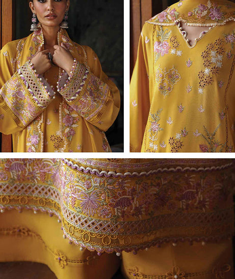 Qalamkar Qlinekari Linen`24 D#04