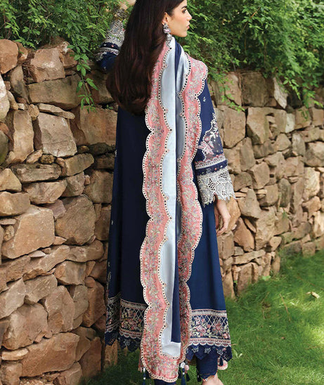 Qalamkar Qlinekari Linen`24 D#06