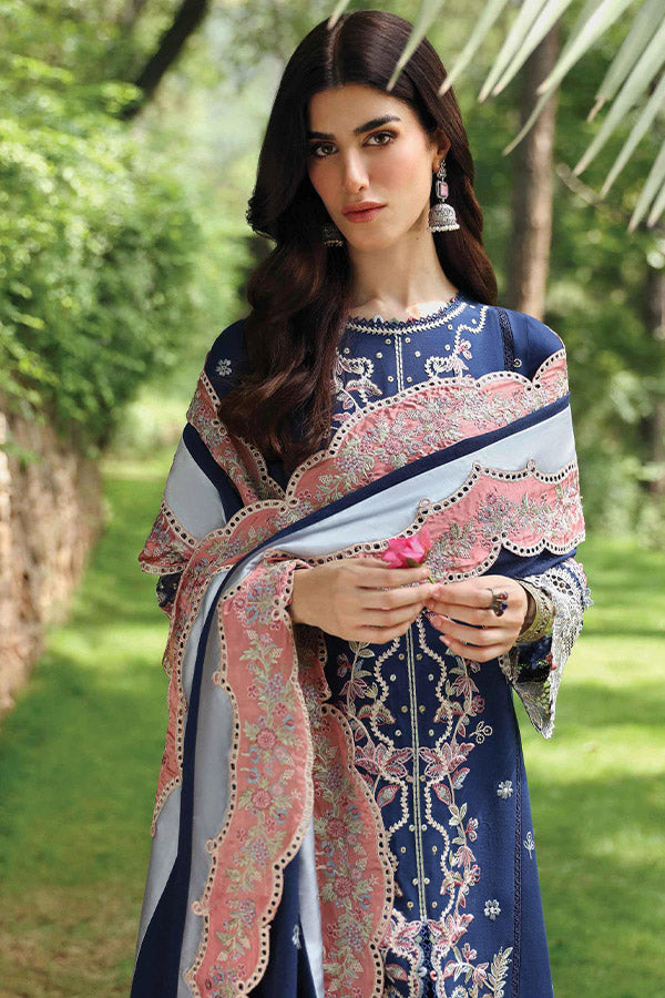 Qalamkar Qlinekari Linen`24 D#06