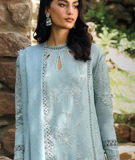 Qalamkar Qlinekari Linen`24 D#08