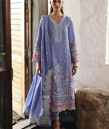 Qalamkar Qlinekari Linen`24 D#09