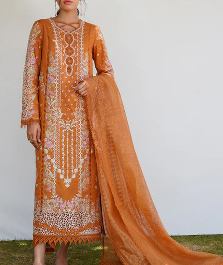 Qalamkar Qlinekari Lawn Collection ‘23 D#4 ALAINA