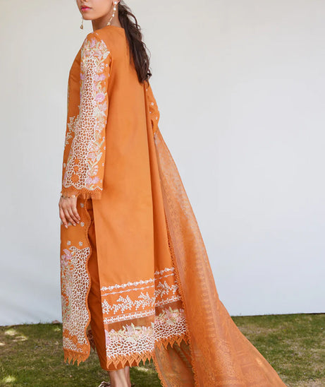 Qalamkar Qlinekari Lawn Collection ‘23 D#4 ALAINA