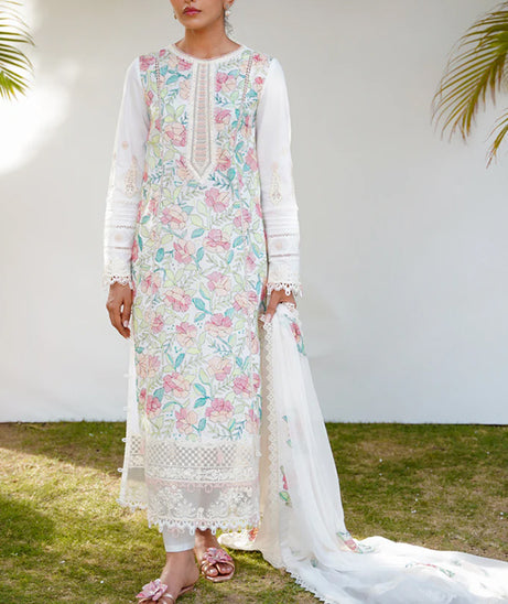 Qalamkar Qlinekari Lawn Collection ‘23 D#6 AMARI