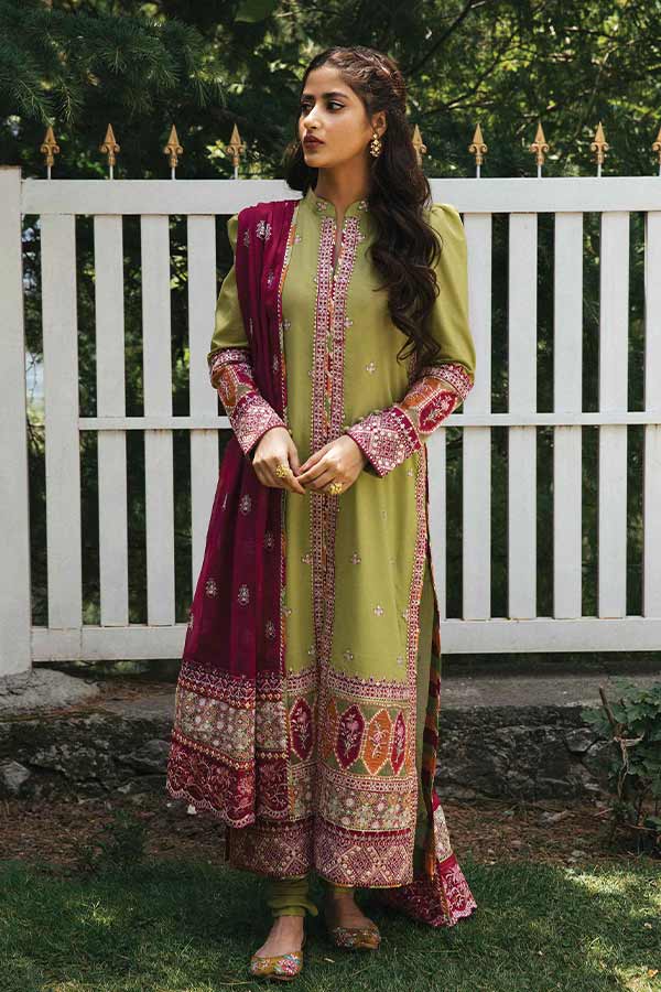 Qalamkar Rahi Luxury Festive Lawn'22 EB#10