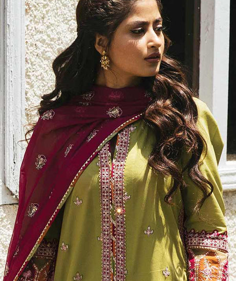 Qalamkar Rahi Luxury Festive Lawn'22 EB#10