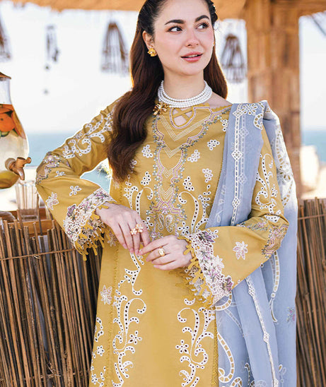 Qalamkar Sahil Kinare Lawn'24 FP#03 SELMA