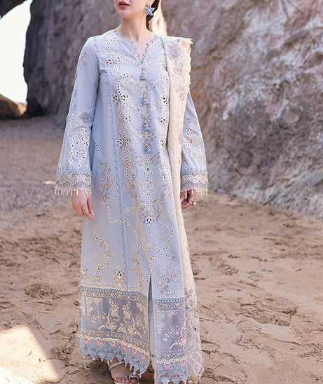 Qalamkar Sahil Kinare Lawn'24 FP#04 FIRUZE